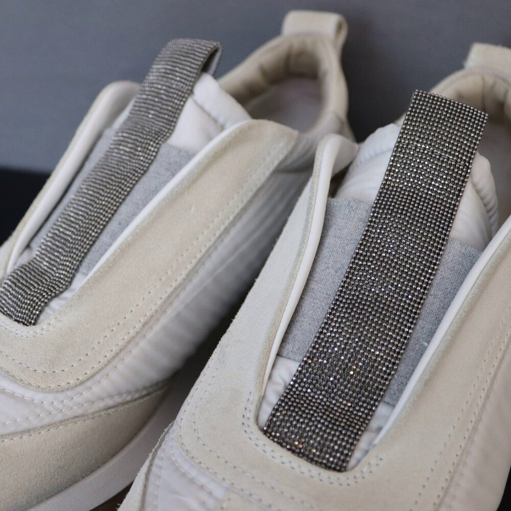 BRUNELLO CUCINELLI 38 Monili Trim Lug Sole Slip-On Runner Sneakers - Picture 14 of 15